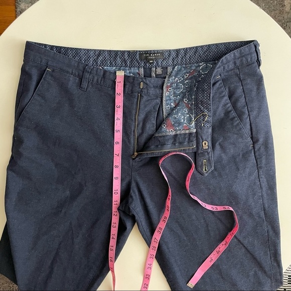 Ted Baker London Men’s Westin Classic Fit Brushed Cotton Trouser Pant Navy 38x31 - Picture 4 of 9